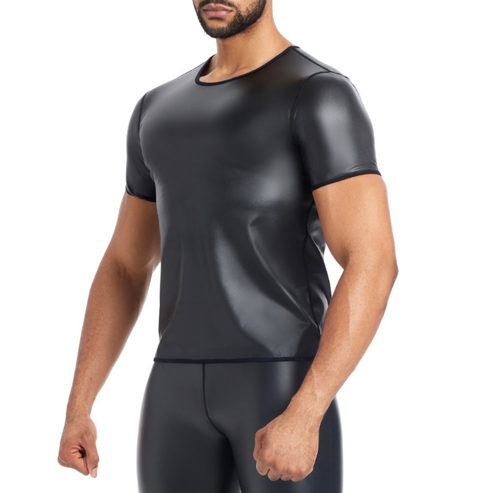 Comfy Fashion Men Top Waist Trainer Blouse Winter Body Shapers Crew Neck - Picture 20 of 76