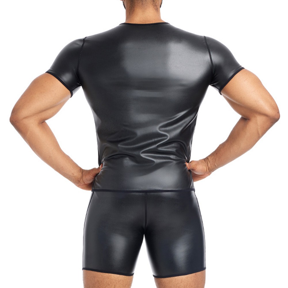 Comfy Fashion Men Top Waist Trainer Blouse Winter Body Shapers Crew Neck - Picture 15 of 76