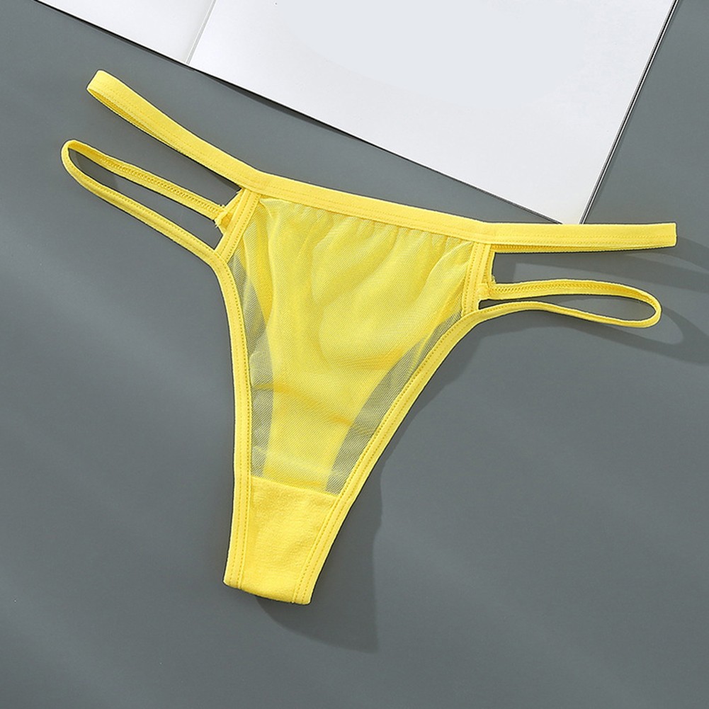 Damen Slip Slip Tanga Panty Regular Einfarbig Unterwäsche Urlaub - Bild 15 von 16
