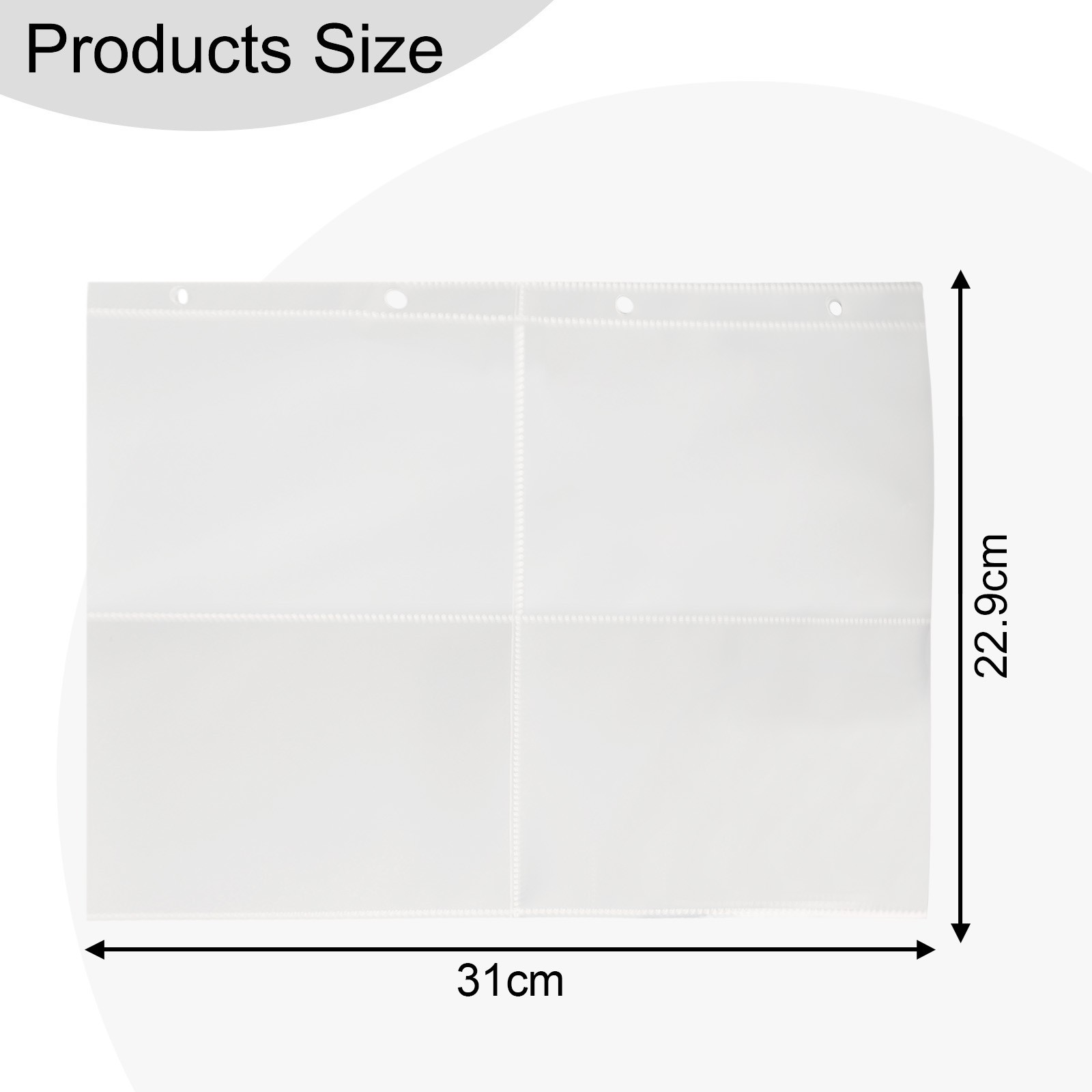 Binder Sleeves A4 Sleeves Binder Sleeves Photocard Storage 31 * 22.9 Cm