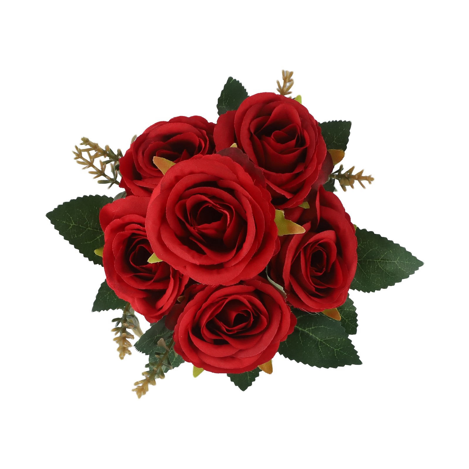 Rosa Fiore Artificiale Piante Feste Squisito Freshing Naturale IN Vaso - Foto 17 di 36