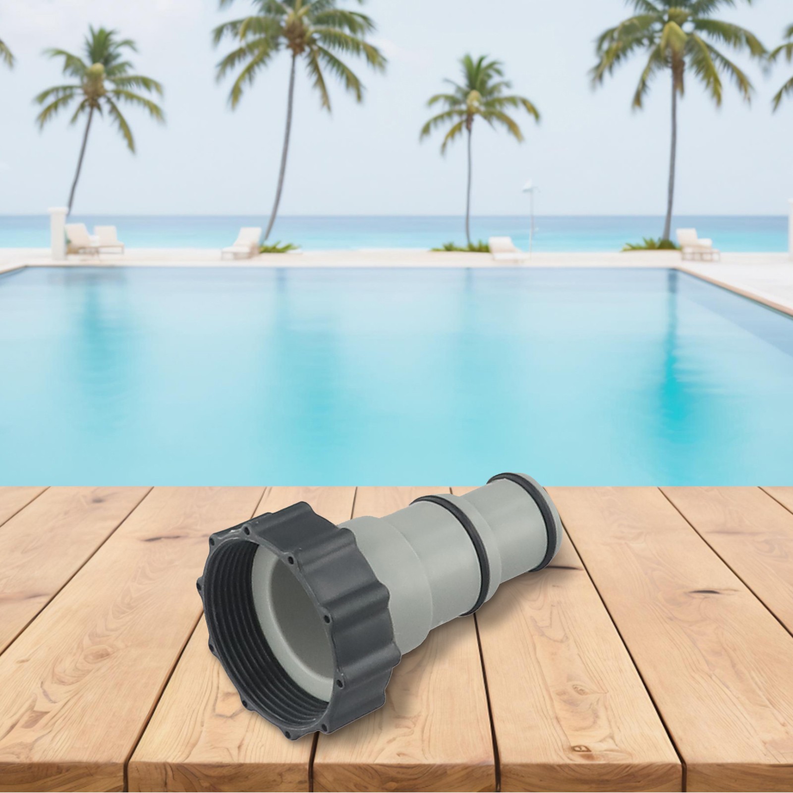 Threaded to Clamp Style Hose Adapter for Intex Pool with 1.5 and 1.25-Inch Hoses - Picture 44 of 48