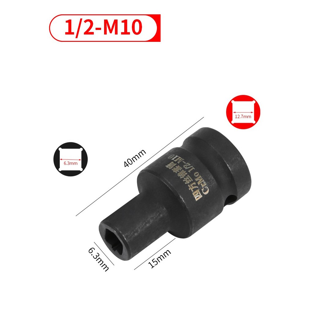 For Pneumatic Ratchet Wrench Tap Socket for M6 M24 Taps with Double Head Design
