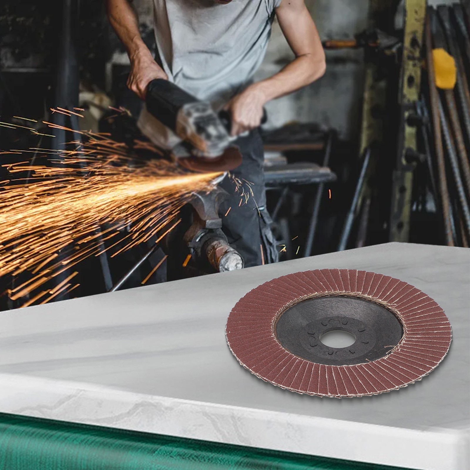 Effective Louver Blade Red Sand Grinding Polishing Discs for Angle Grinders - Picture 38 of 47