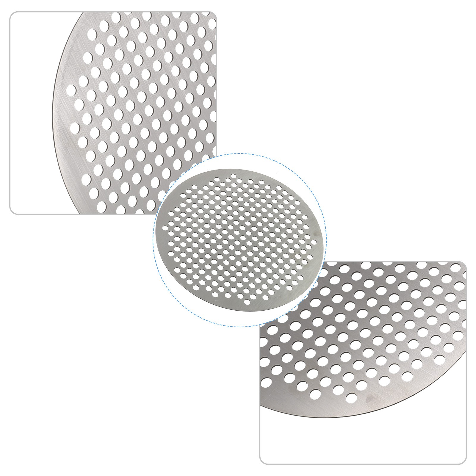 Anti Slip Round Stainless Steel Shower Drain Strainer Cover Hair Filter