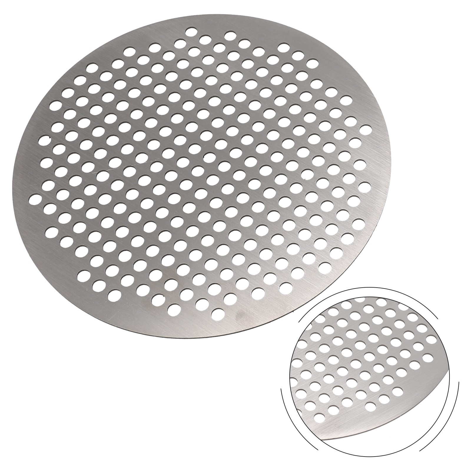 Anti Slip Round Stainless Steel Shower Drain Strainer Cover Hair Filter