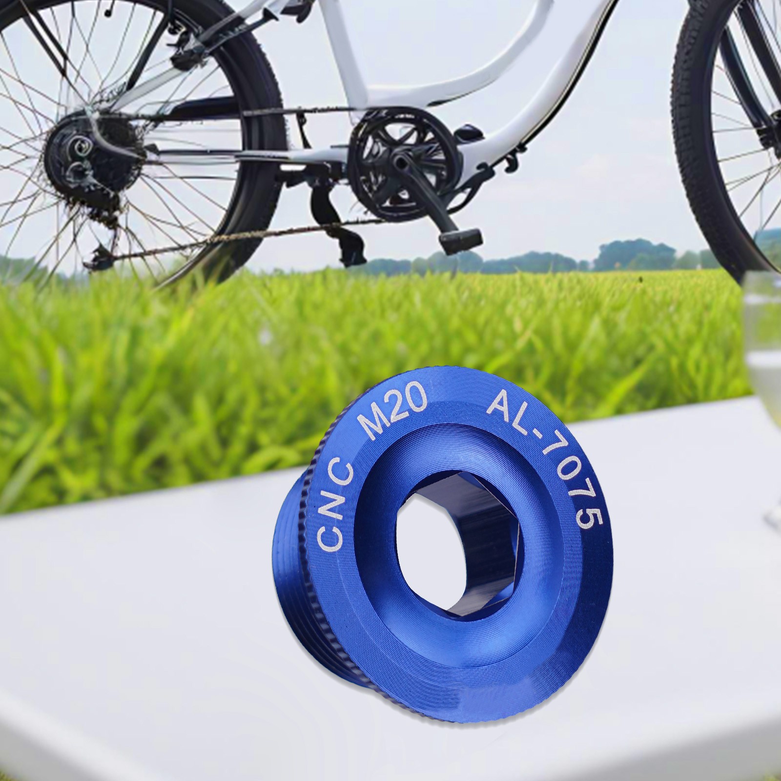 Road Bike Aluminum Alloy Crank Arm Fixing Bolt Crank Cover Screws M18/M19/M20 - Picture 55 of 62