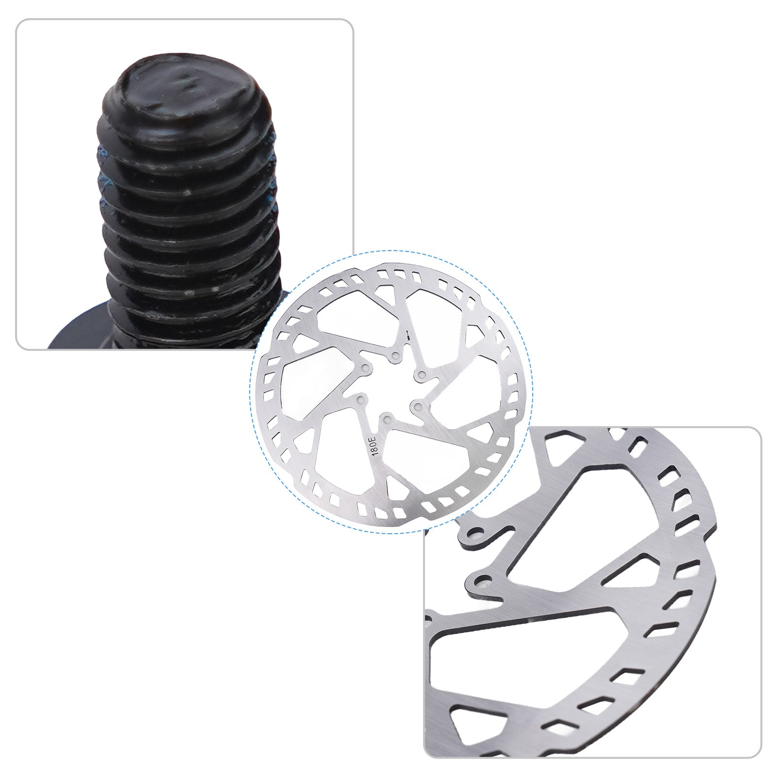 Set of 2 Disc Rotors for Electric Scooter Bike Sizes 140mm 160mm 180mm 203mm - Picture 42 of 49