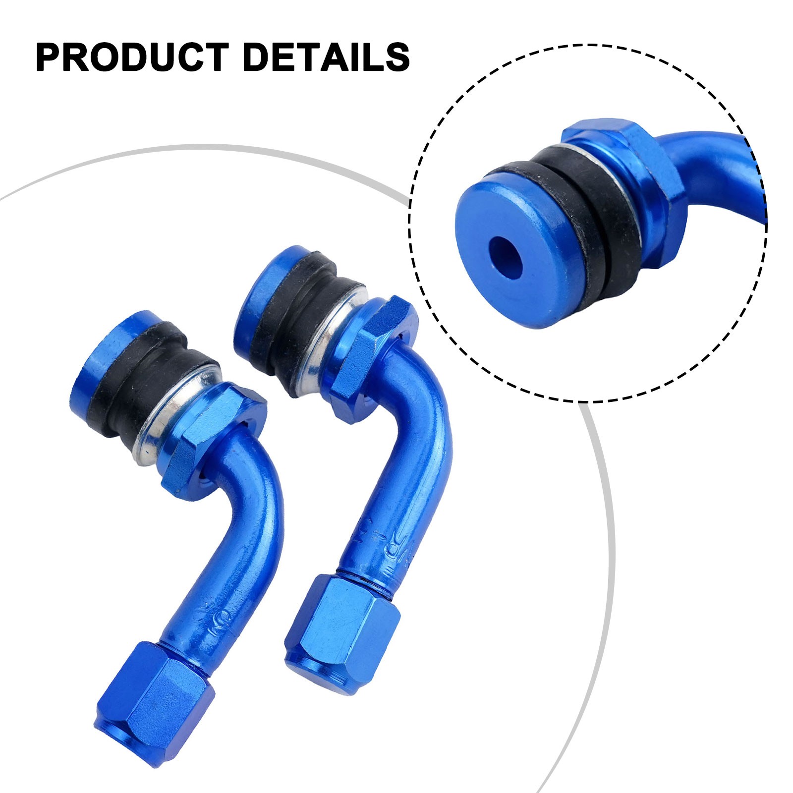 Efficient Electric Bicycle Air Nozzle Copper Material Wide Compatibility