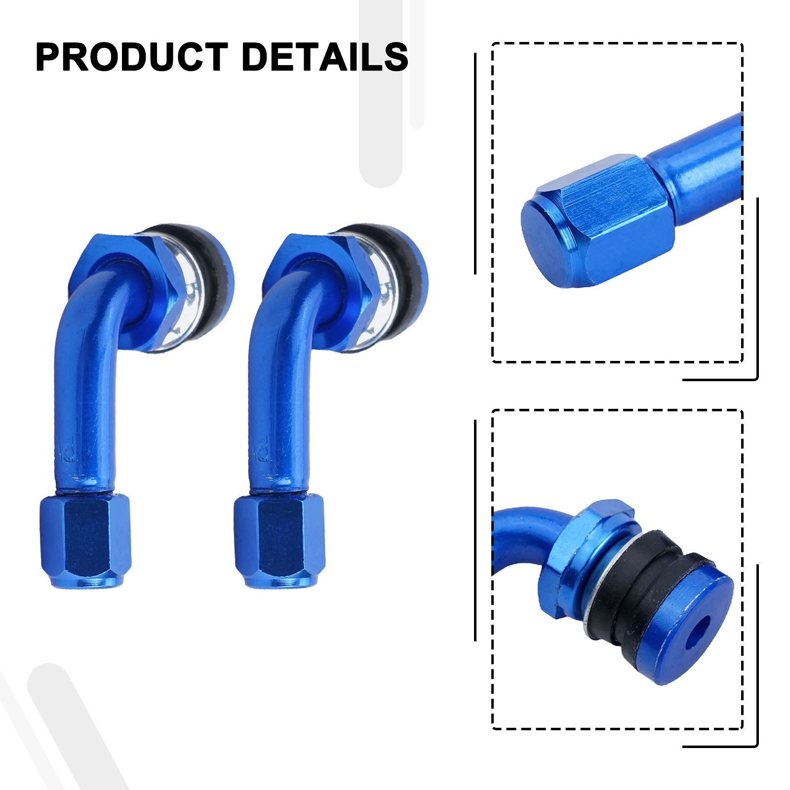 Efficient Electric Bicycle Air Nozzle Copper Material Wide Compatibility