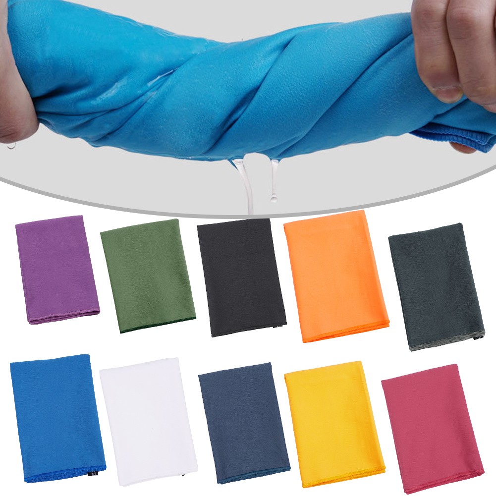 Serviette de sport à séchage rapide,gant de toilette,bleu,gris,vert