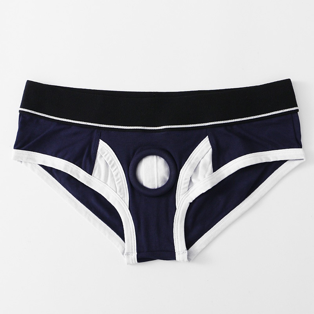 Stylish Men's Pouch Underwear Middle Waist Cotton Briefs for All Seasons - Picture 14 of 24