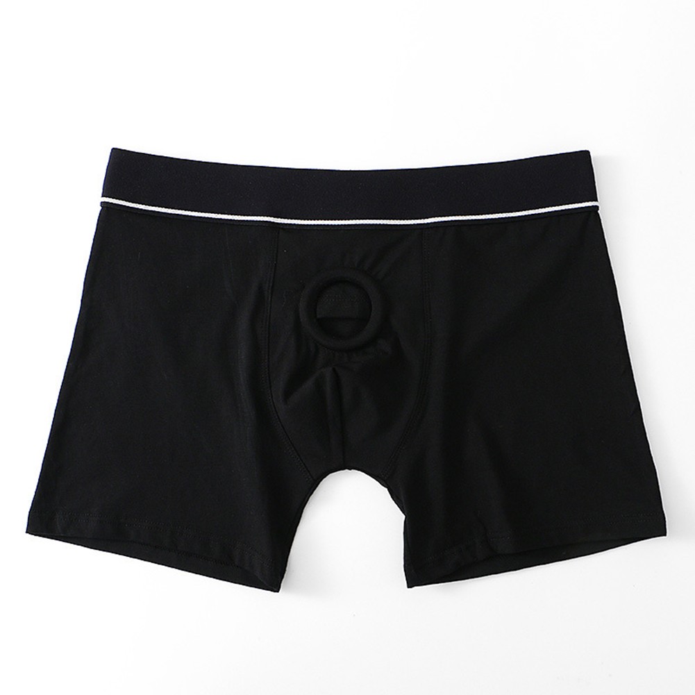 Ropa interior de algodón sexy para hombre calzoncillos de cintura media con agujero suave y transpirable - Imagen 11 de 19