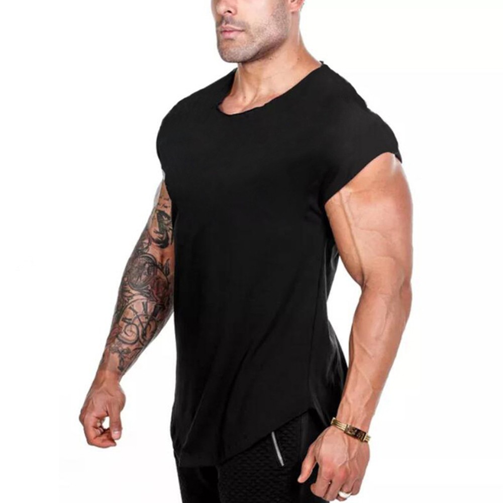 Herren Training Ärmellos T-Shirt Gym Sport Bodybuilding Muskel Fitness Weste - Bild 15 von 20