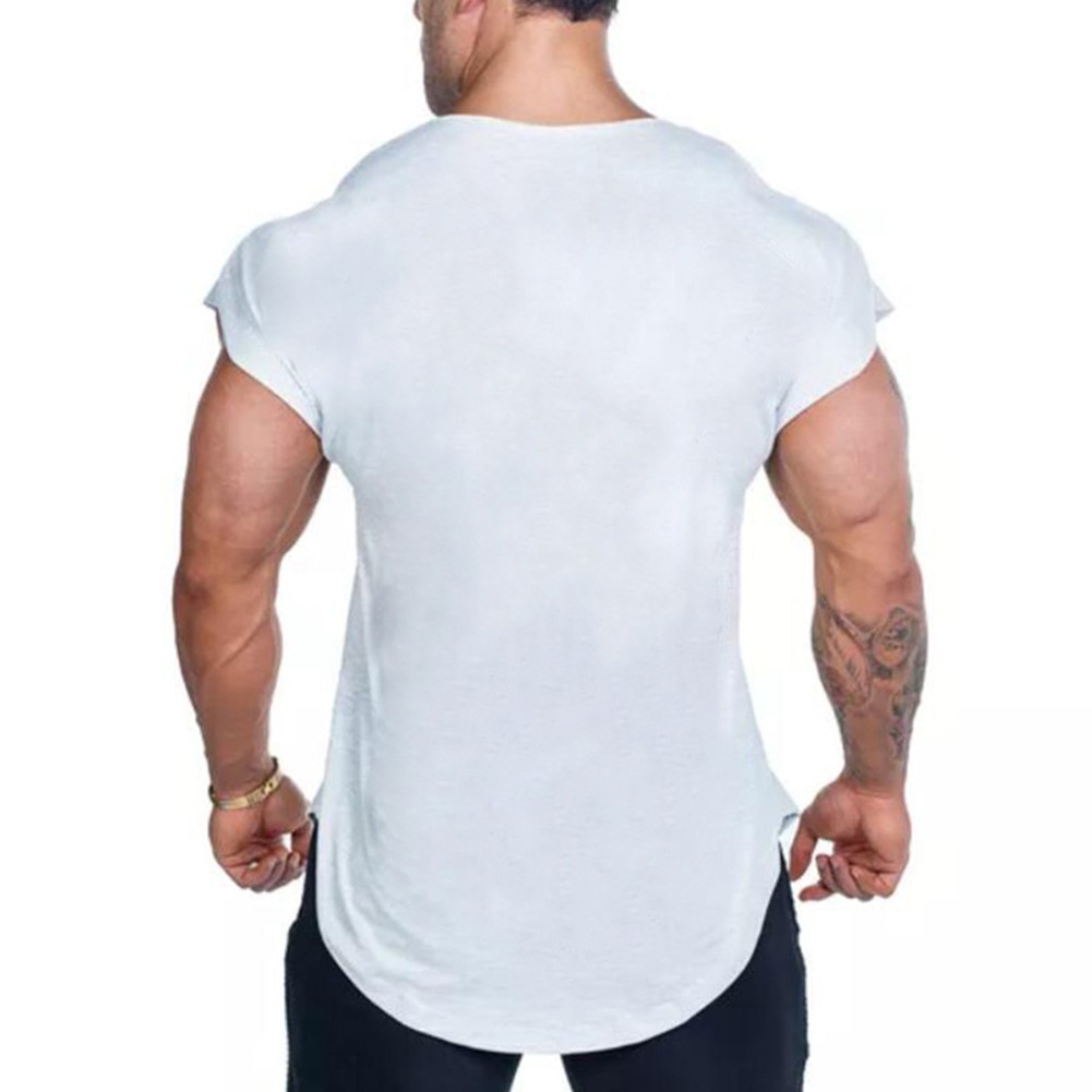 Herren Training Ärmellos T-Shirt Gym Sport Bodybuilding Muskel Fitness Weste - Bild 17 von 20