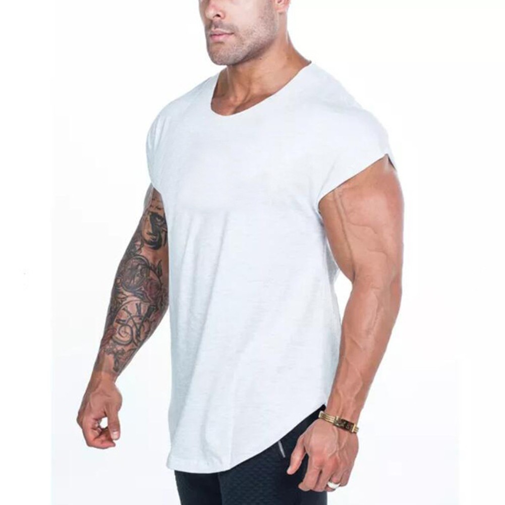Herren Training Ärmellos T-Shirt Gym Sport Bodybuilding Muskel Fitness Weste - Bild 18 von 20