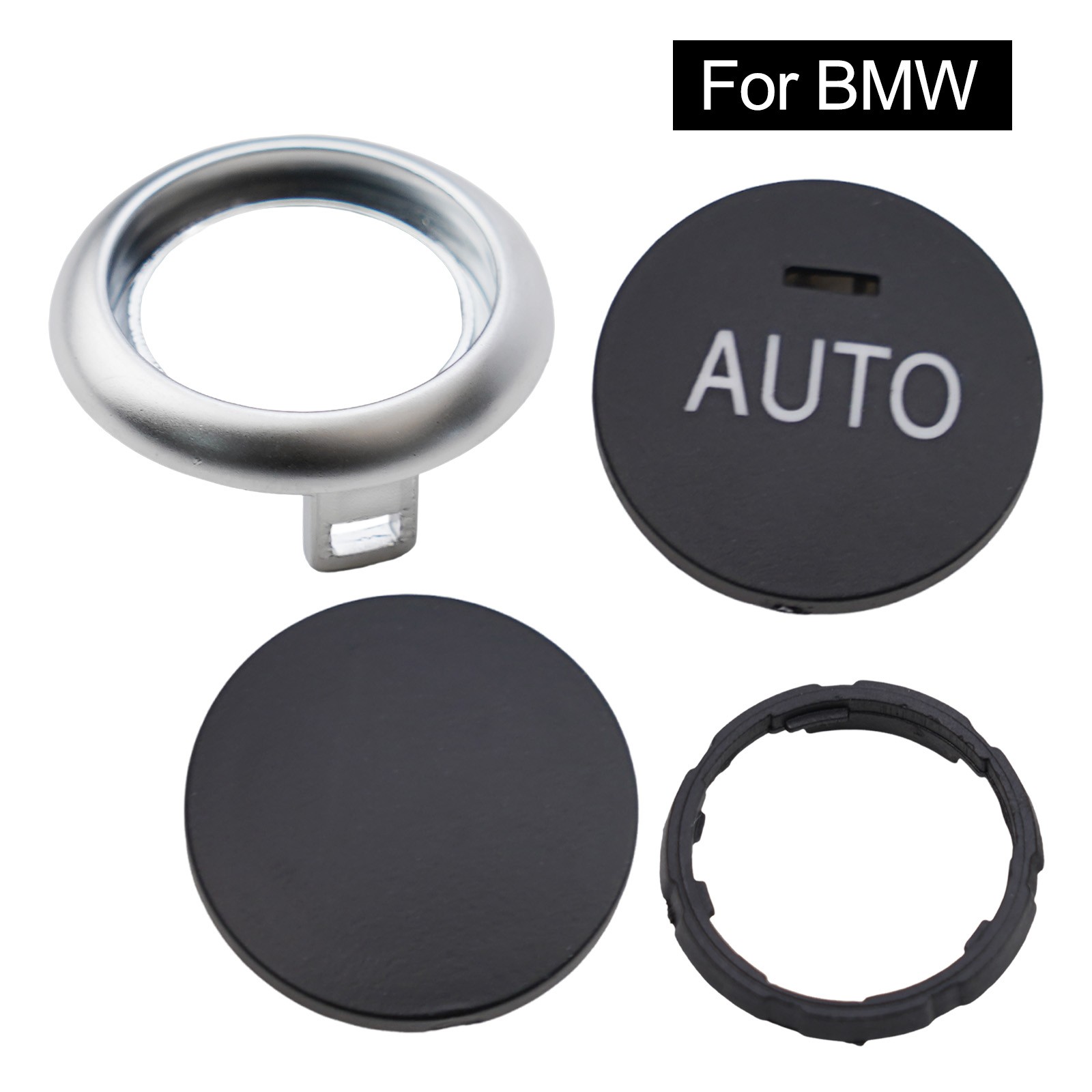 Control Button Knob Interior Black+Silver Plastic Replacement 61319393931 - Picture 12 of 12