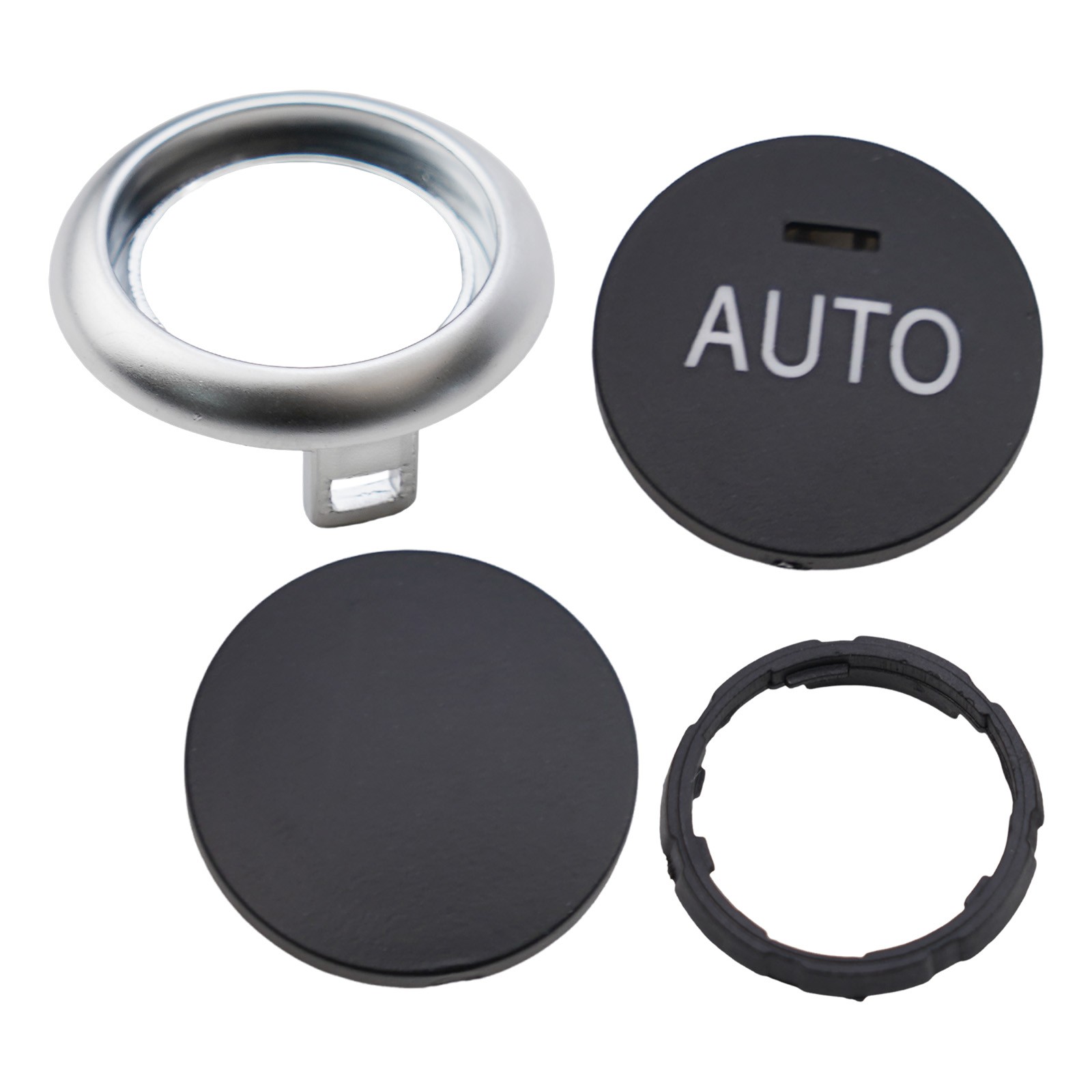 Control Button Knob Interior Black+Silver Plastic Replacement 61319393931 - Picture 8 of 12