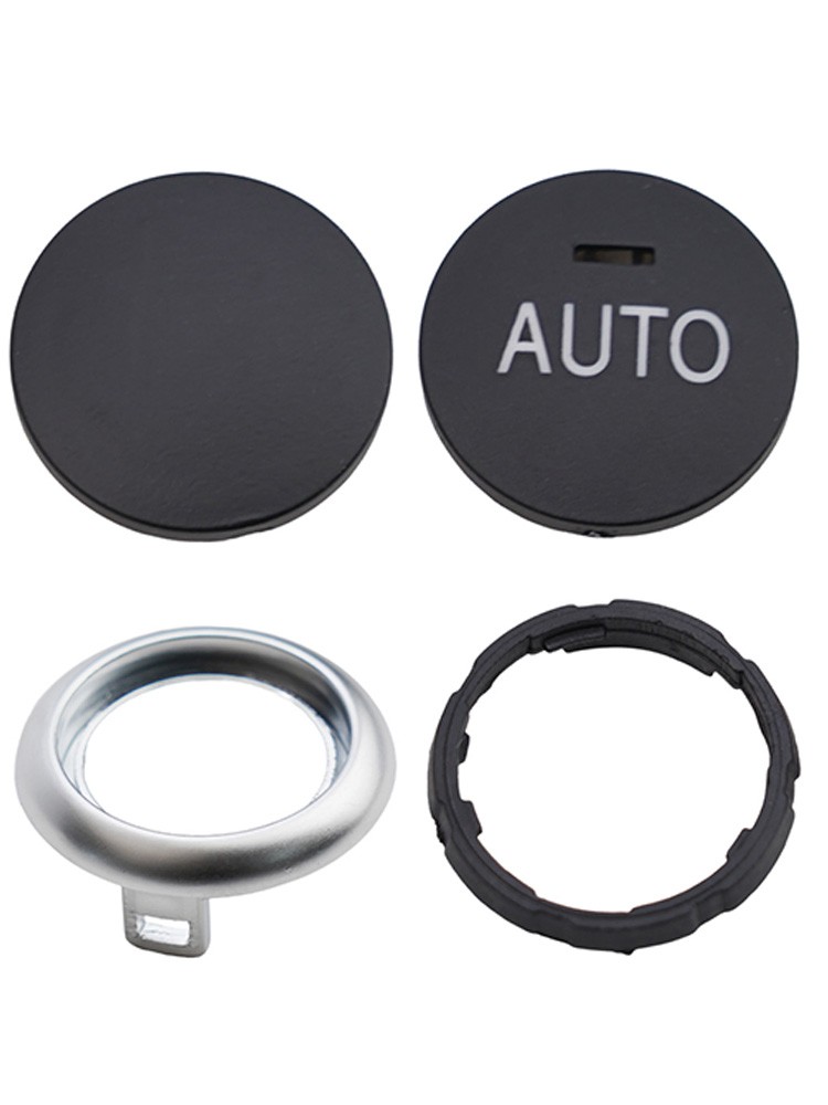 Control Button Knob Interior Black+Silver Plastic Replacement 61319393931 - Picture 7 of 12