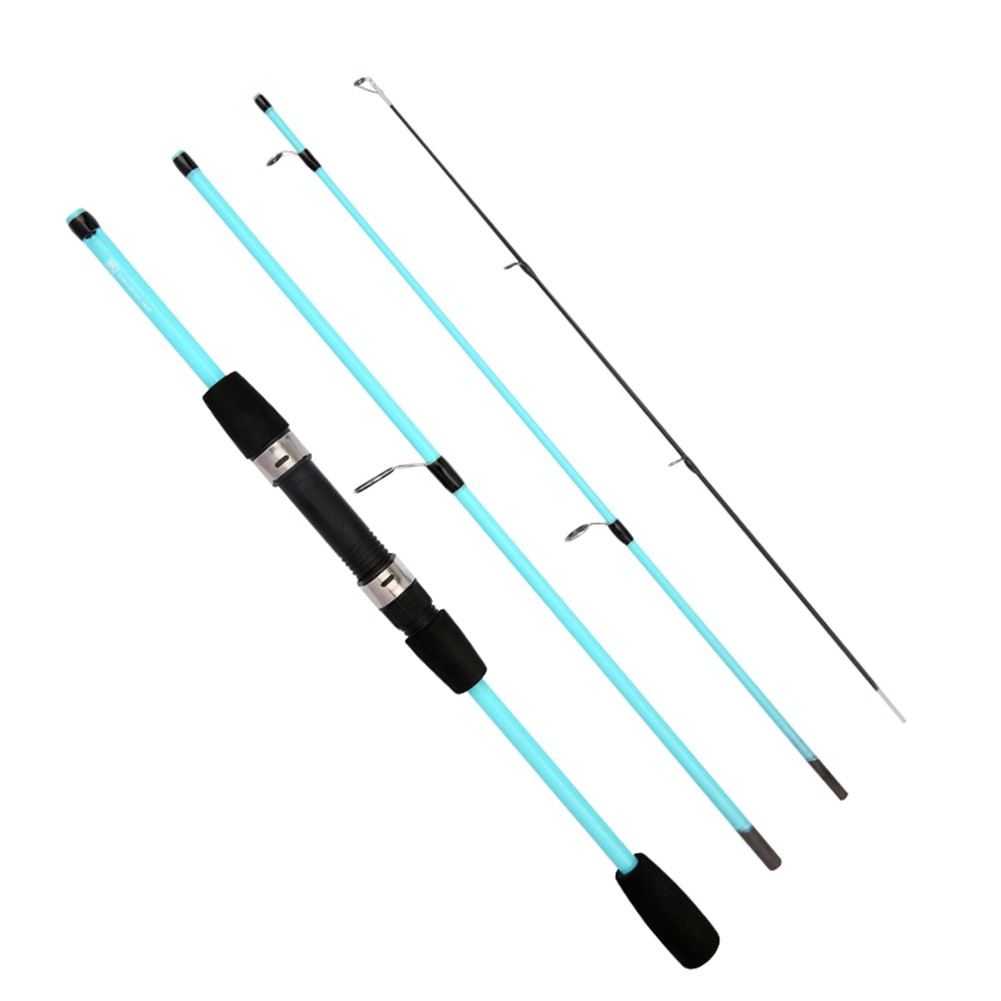 Canne à lancer multisection en fibre de verre premium pour aventures de pêche - Picture 13 of 15