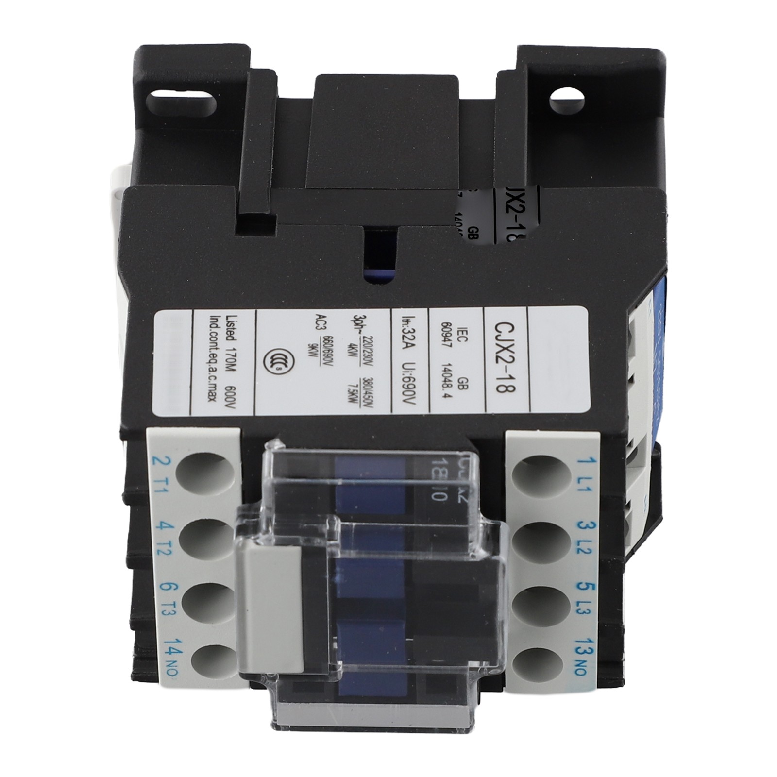 Distribution AC Contactor Plate Front Wiring Power 1 PC 3-Phase 32A Ith
