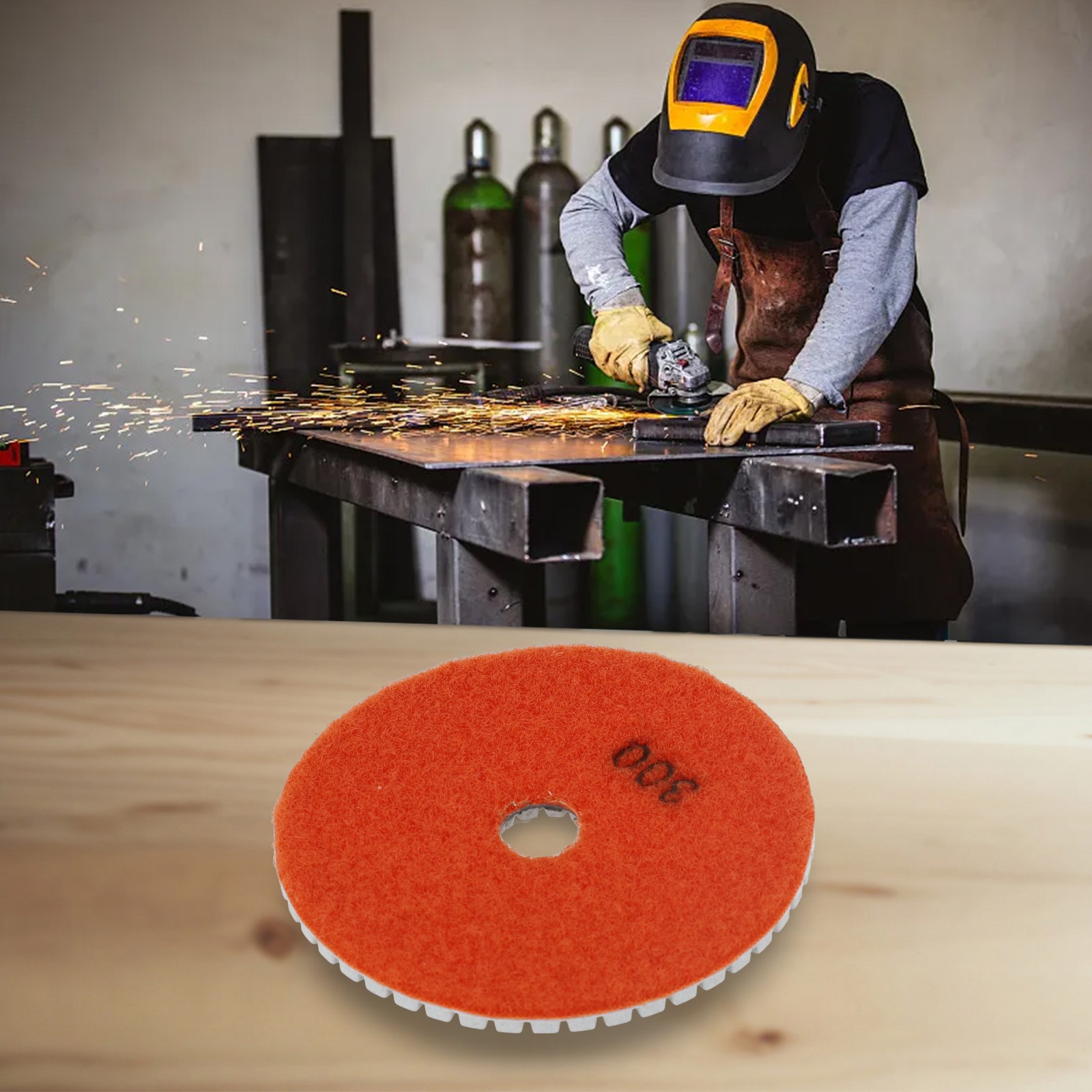 Stone Sanding Polishing Pad 50/150/300/500/1000/2000 Grits Concrete Granite - Picture 28 of 46