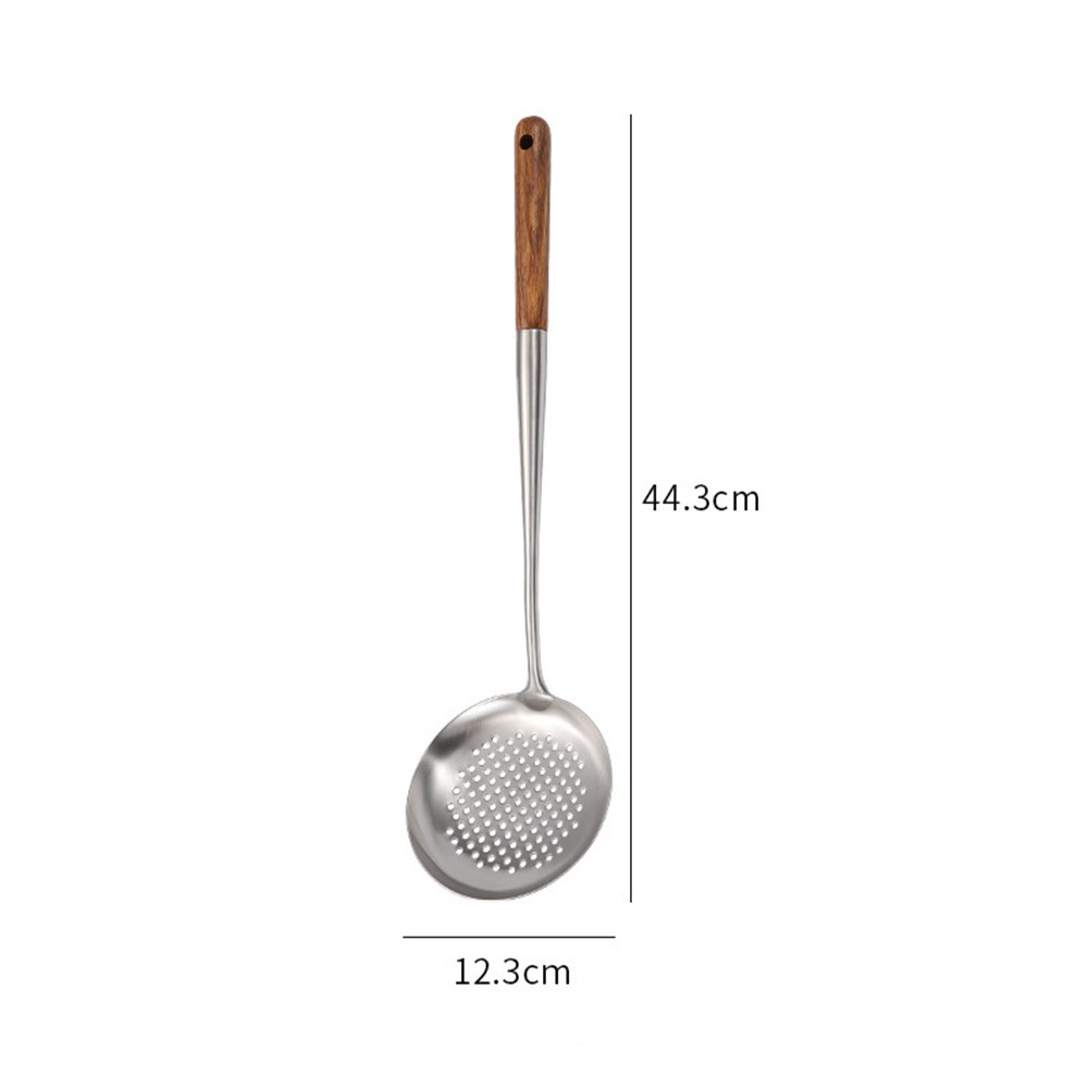 Cucchiaio zuppa skimmer mestolo finitura argento lavabile in lavastoviglie elega - Foto 19 di 21