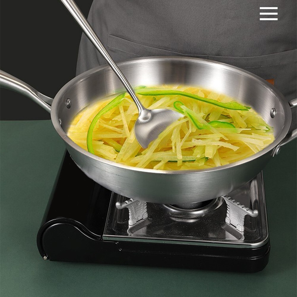 Cucchiaio zuppa skimmer mestolo finitura argento lavabile in lavastoviglie elega - Foto 15 di 21
