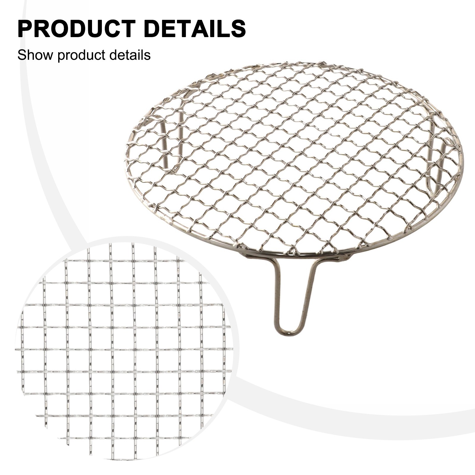 BBQ Grid Tablett Beständig Camping Draussen Heizblock Mit Bein Netz Runden - Bild 39 von 68