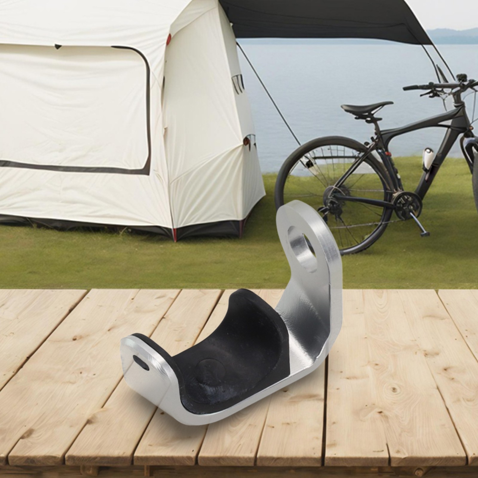Gancho de horquilla frontal con hebilla tipo E resistente para bicicleta plegable Brompton diseño CNC - Imagen 36 de 40