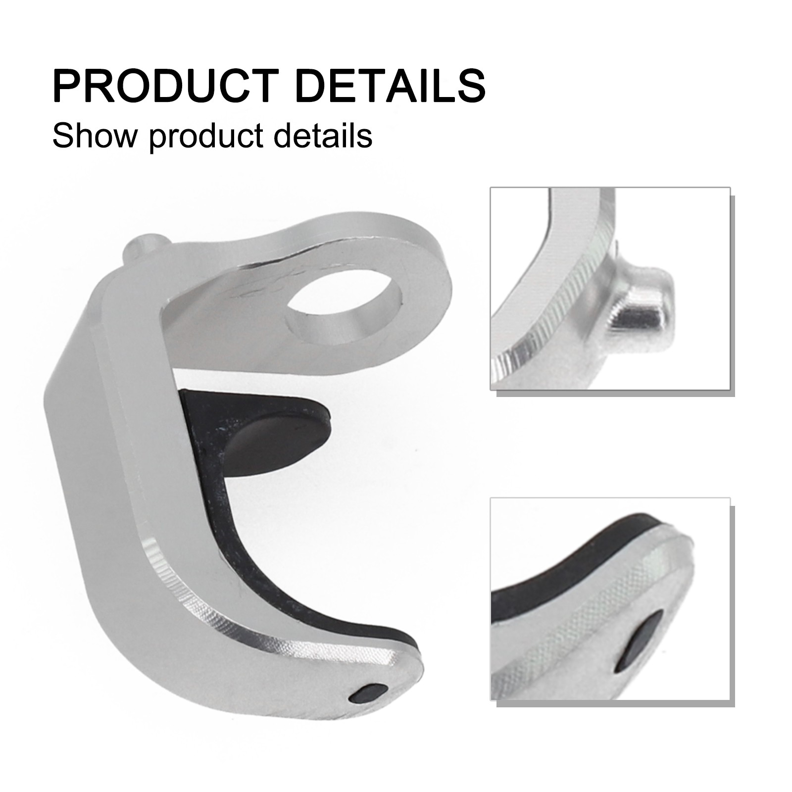 Gancho de horquilla frontal con hebilla tipo E resistente para bicicleta plegable Brompton diseño CNC - Imagen 29 de 40