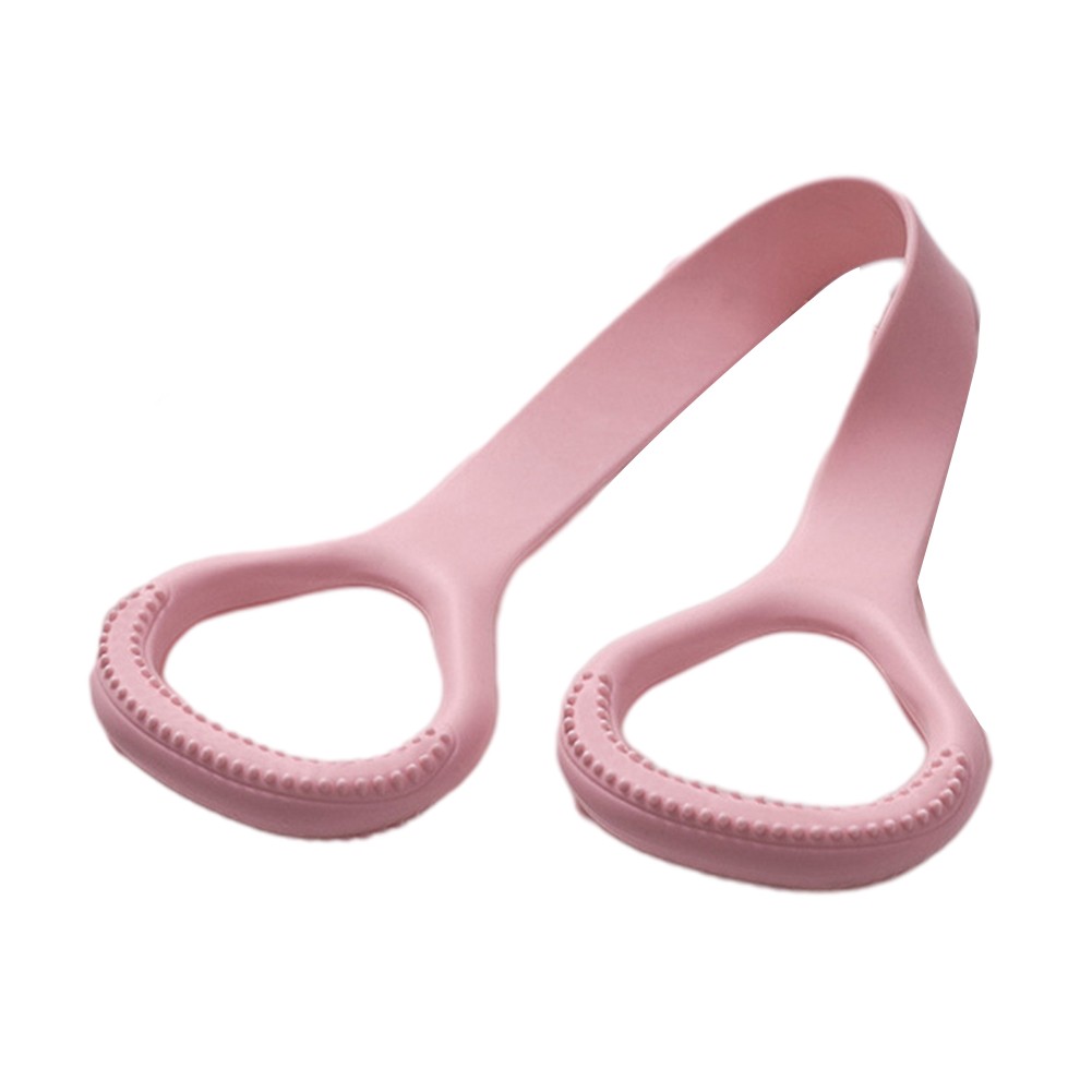 Elastic Exercise Bands Puller with Handles Thick Silicone Band for Stability