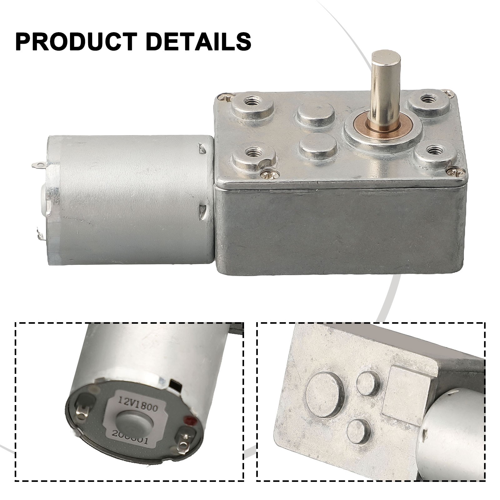 Compact 12V Slow Running Gear Motor for Winches and Openers 0 6200 RPM - Picture 18 of 31