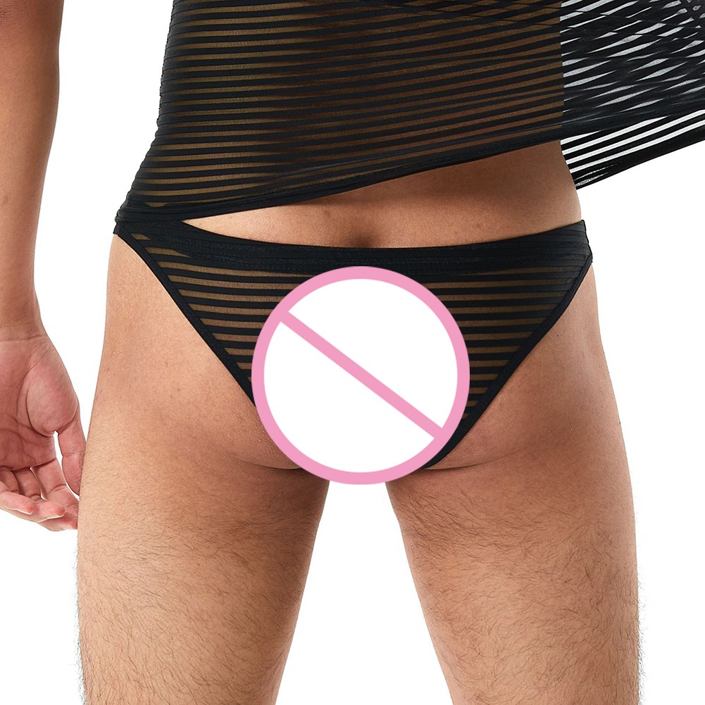 Sexy Men's Underwear Breathable Slip Panties in Soft Ultra Thin Fabric - Picture 12 of 14