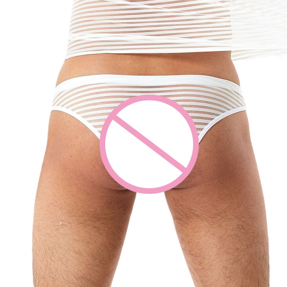 Sexy Men's Underwear Breathable Slip Panties in Soft Ultra Thin Fabric - Picture 8 of 14