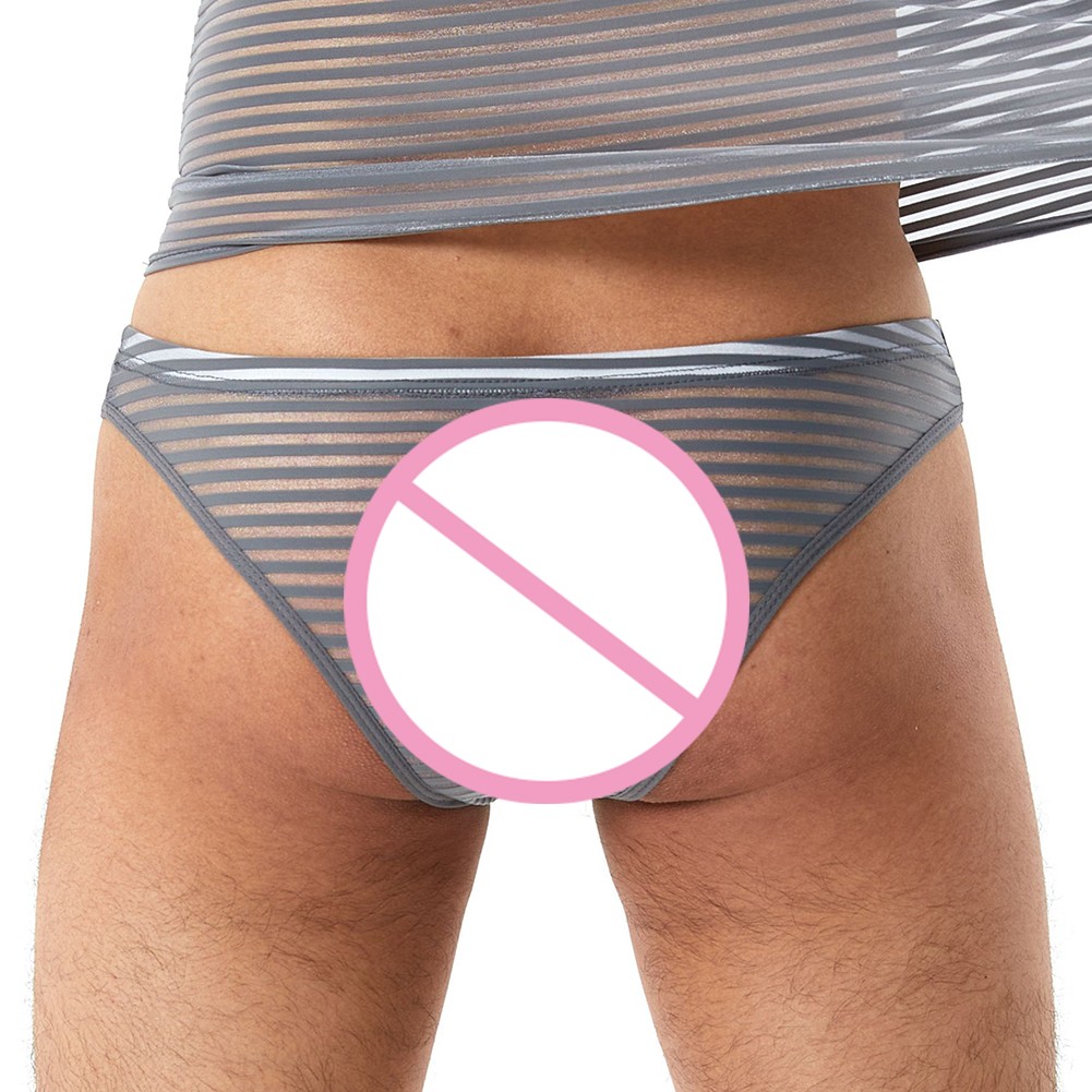 Sexy Men's Underwear Breathable Slip Panties in Soft Ultra Thin Fabric - Picture 10 of 14