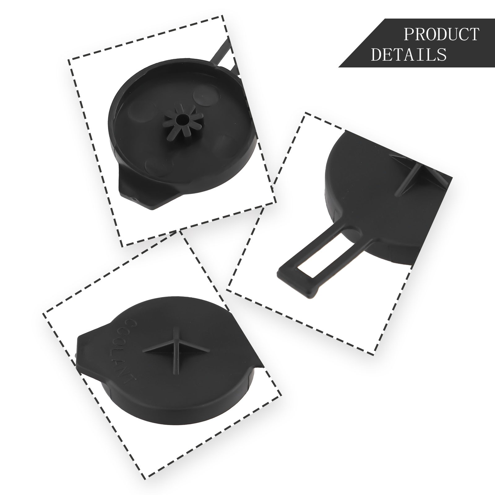 1PC Engine Coolant Reservoir Cap Water-Kettle Cap Black For Toyota For Scion - Picture 9 of 12