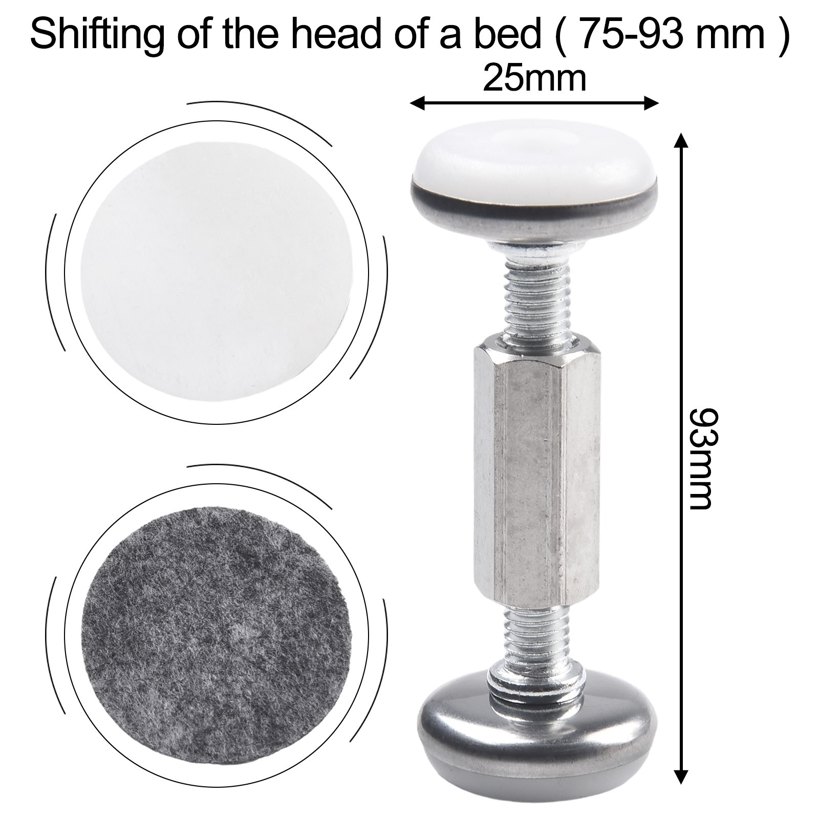 Bettrahmen Kopfteil Stopper 30-120 mm Anti-Shake Werkzeug Hardware Befestigungen - Bild 36 von 42
