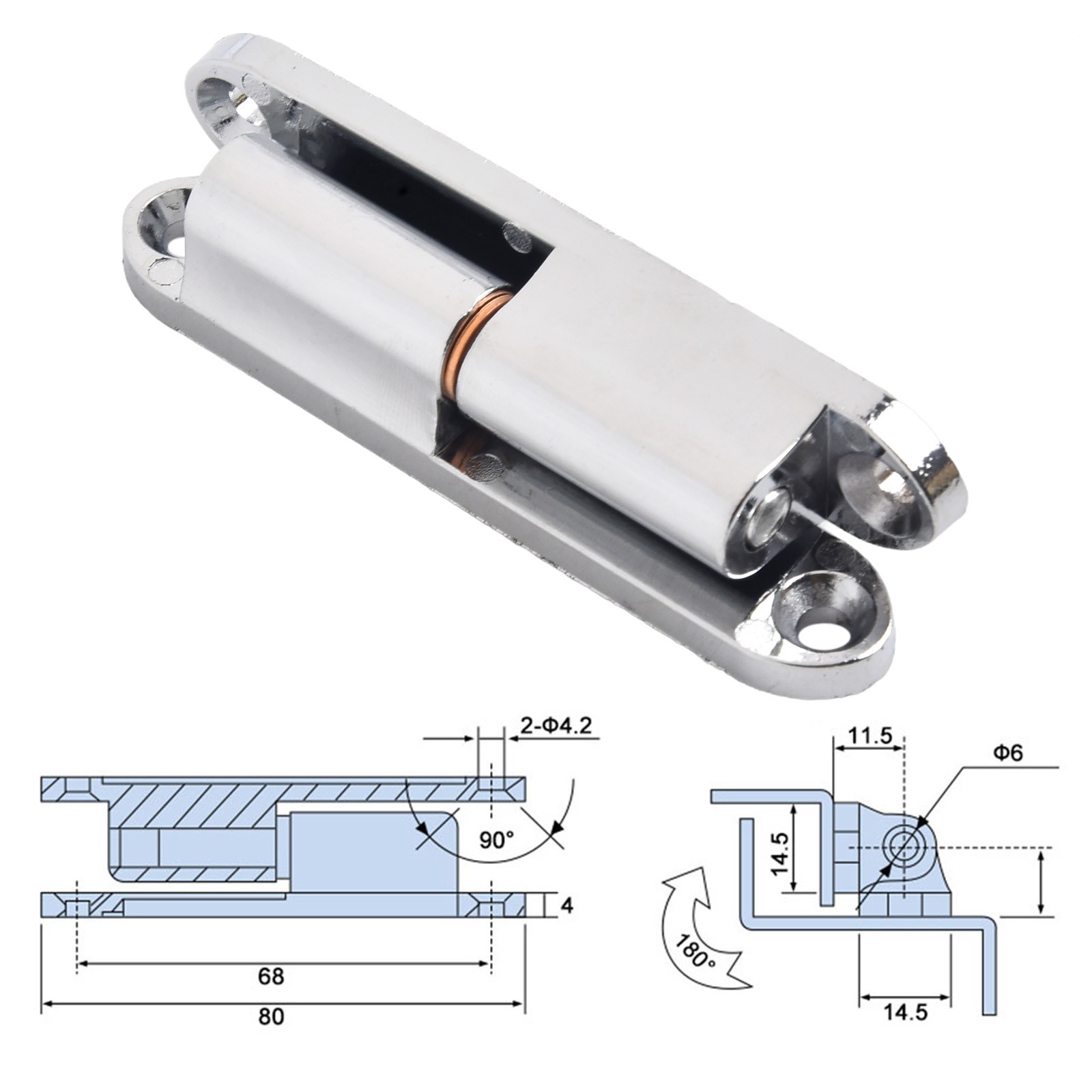Bisagra de caja eléctrica desmontable industrial bisagra de puerta de gabinete desmontable 180° - Imagen 40 de 45
