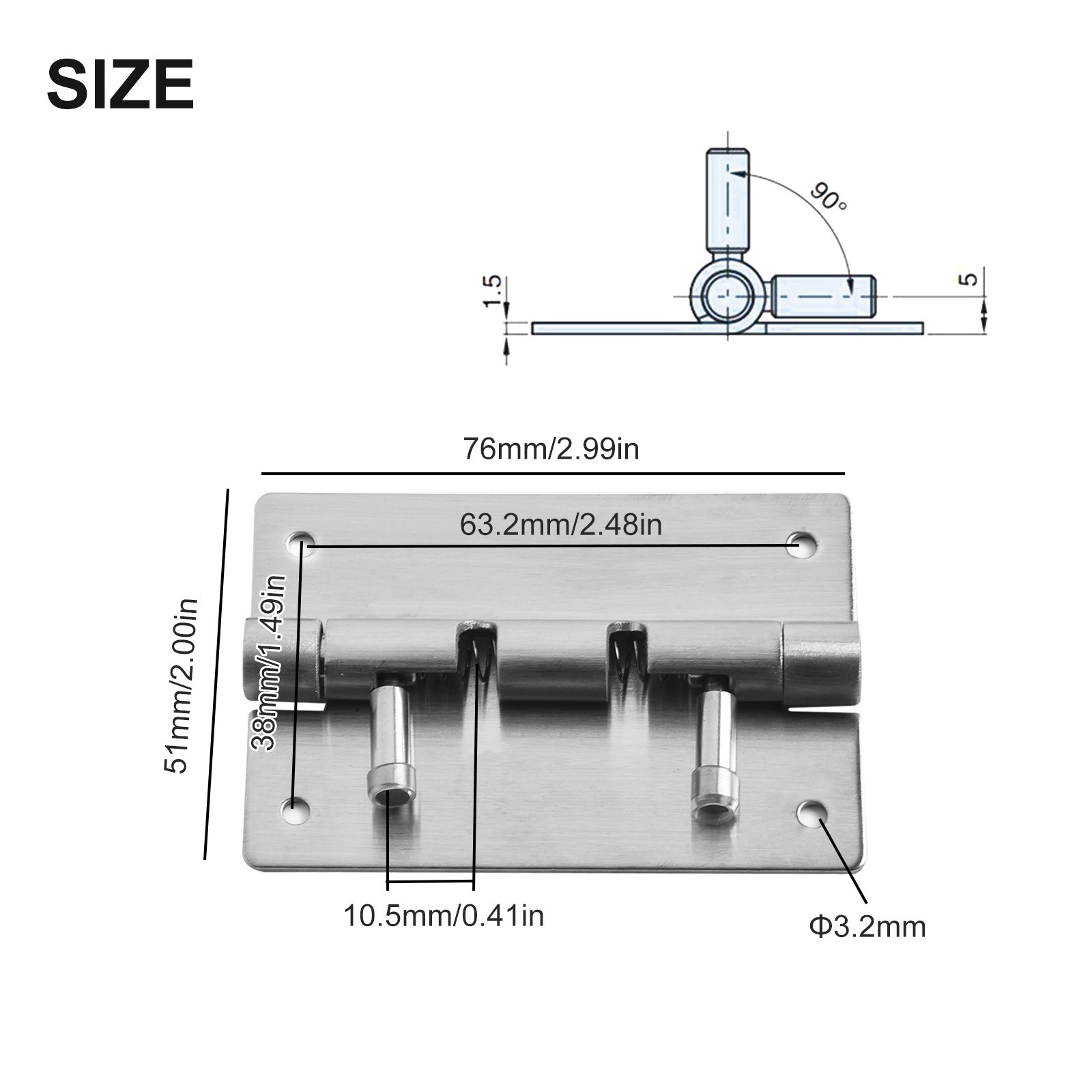 Convenient Adjustable Spring Latch Door Hinge for Furniture Applications