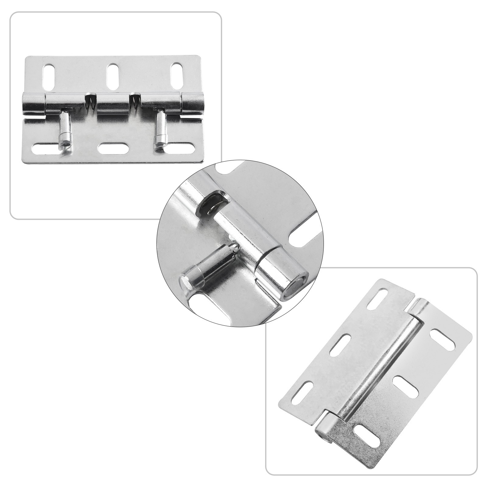 Convenient Adjustable Spring Latch Door Hinge for Furniture Applications