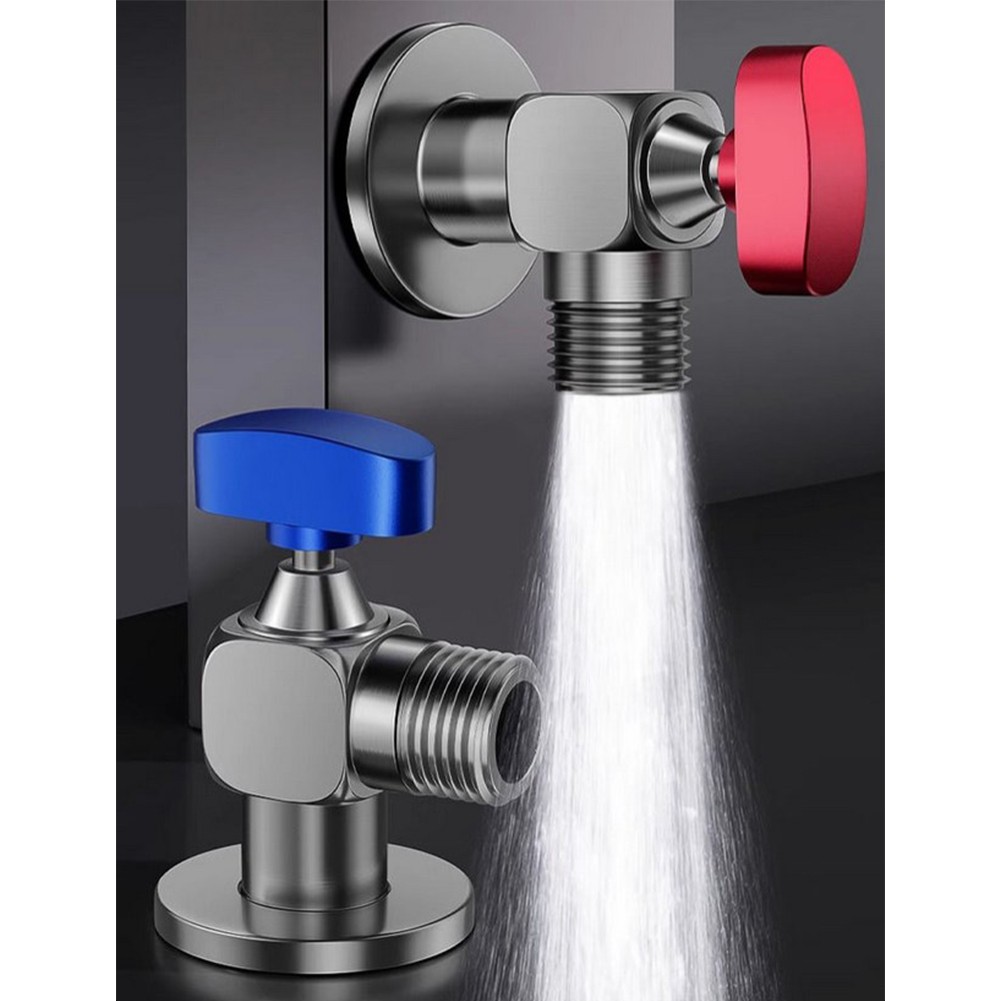 Water Volume Toilet Inlet Angle Valve Wall Mounted Cold Hot For Bathroom Toilet - Picture 21 of 25