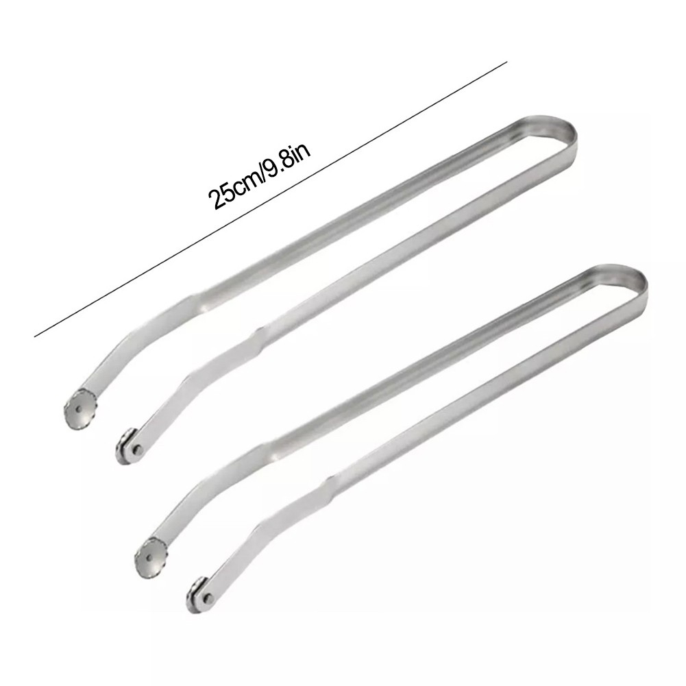 Sturdy Stainless Steel Tongs for BBQ Easy Handling of Sausages and Hot Dogs