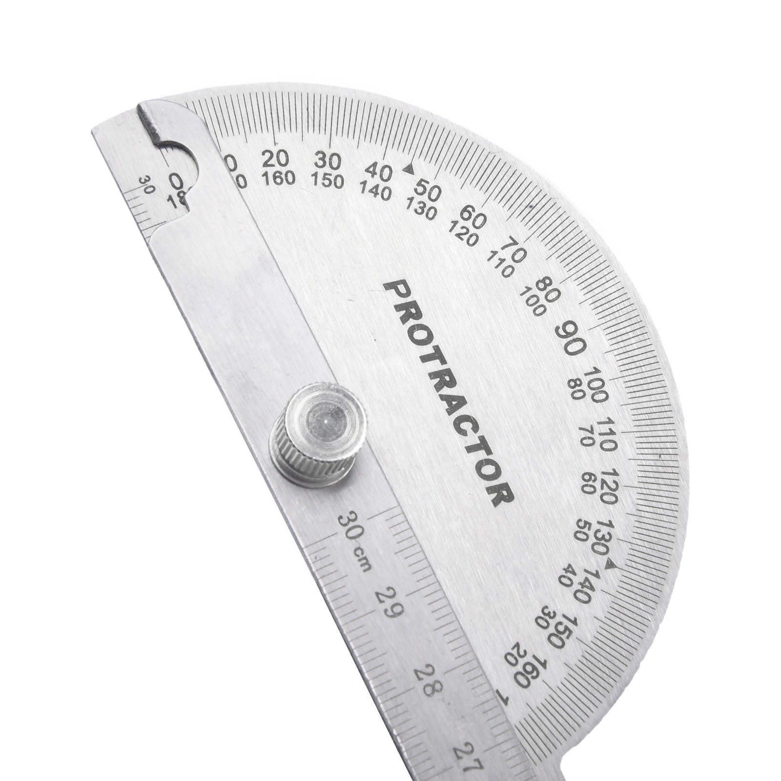 Convenient 2 in 1 Protractor Ruler for Easy Angle and Length Calculation