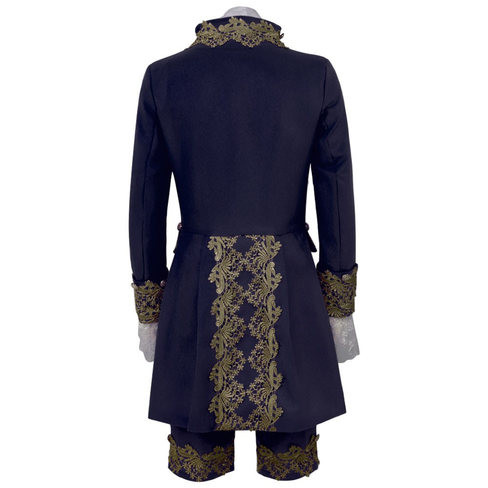 British Gentleman Cosplay Suit Renaissance Tudor Rococo Outfit for Men - Picture 68 of 77