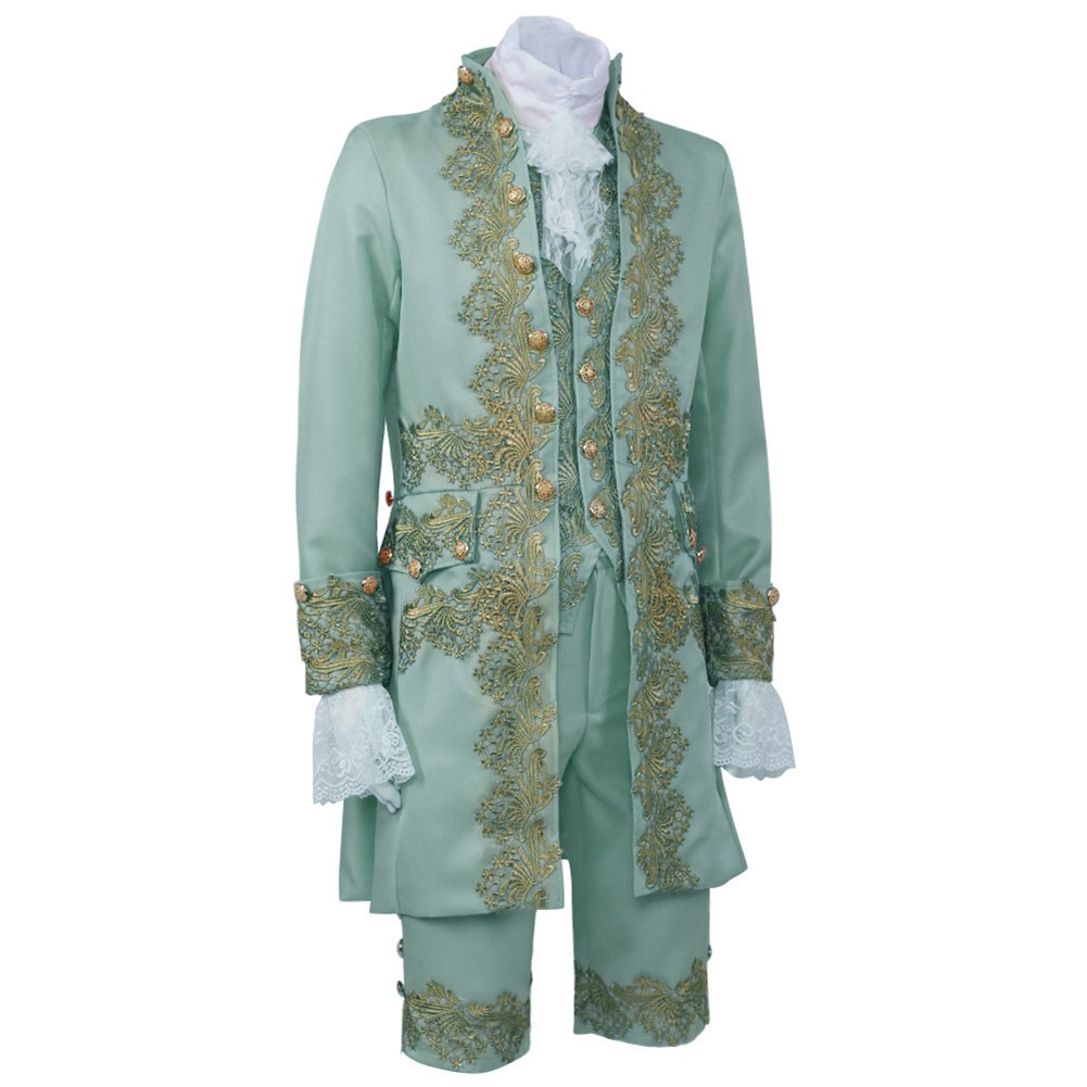 British Gentleman Cosplay Suit Renaissance Tudor Rococo Outfit for Men - Picture 59 of 77