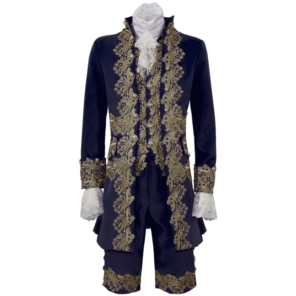 British Gentleman Cosplay Suit Renaissance Tudor Rococo Outfit for Men - Picture 61 of 77