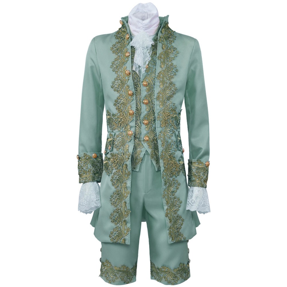 British Gentleman Cosplay Suit Renaissance Tudor Rococo Outfit for Men - Picture 49 of 77