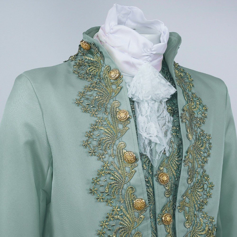 British Gentleman Cosplay Suit Renaissance Tudor Rococo Outfit for Men - Picture 60 of 77