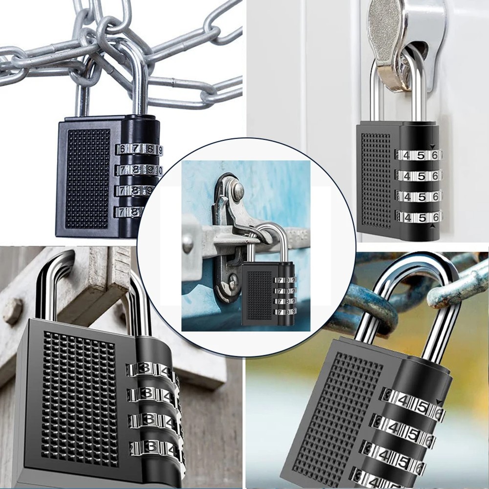 Combination Lock Digit Password Combination Padlock Instructions Design - Picture 56 of 90